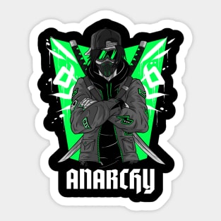 Ninja Warrior Anarchy Sticker